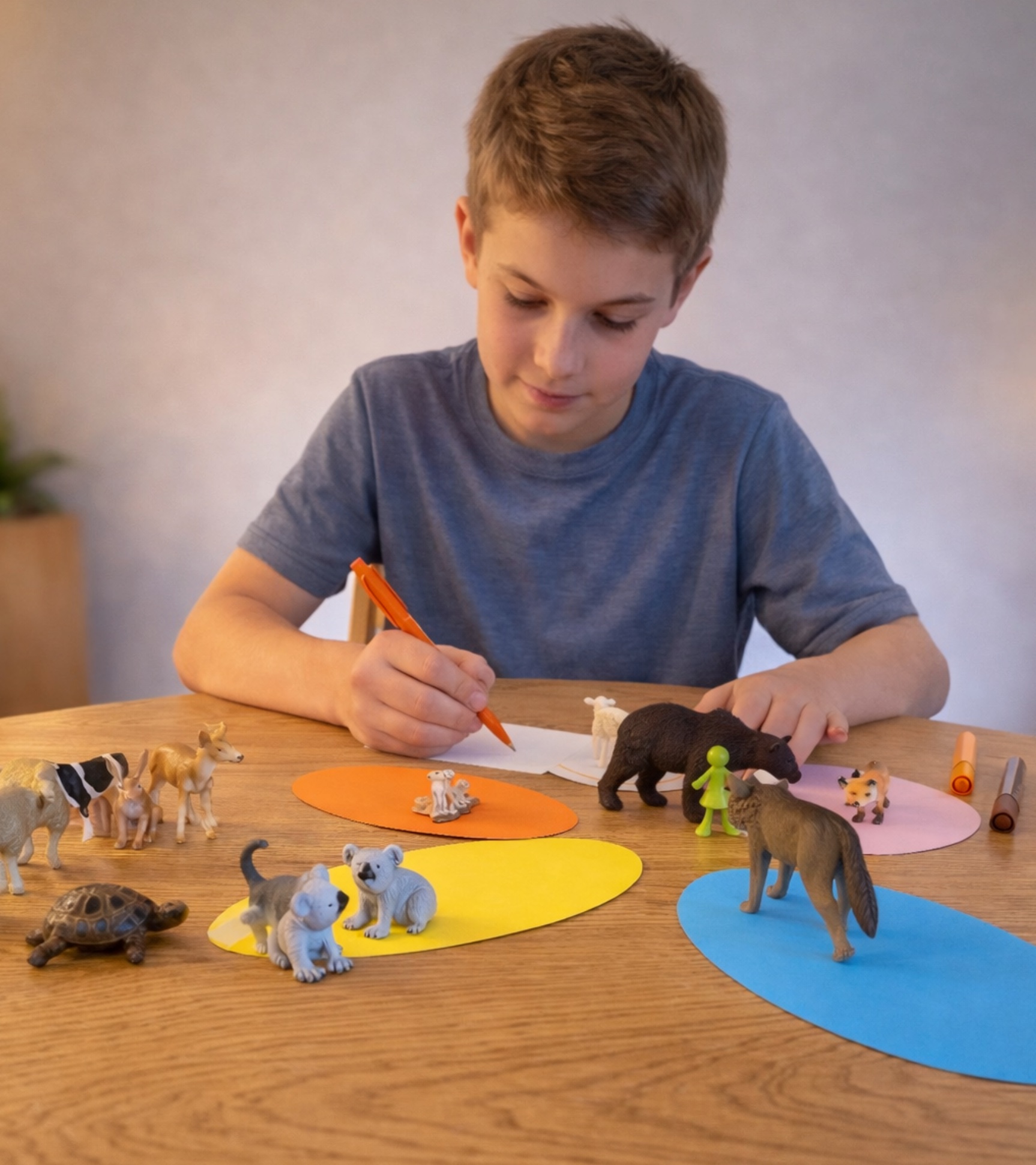 Aufstellungsarbeit mit Tierfiguren in der Kinder- und Jugendberatung Wetzlar